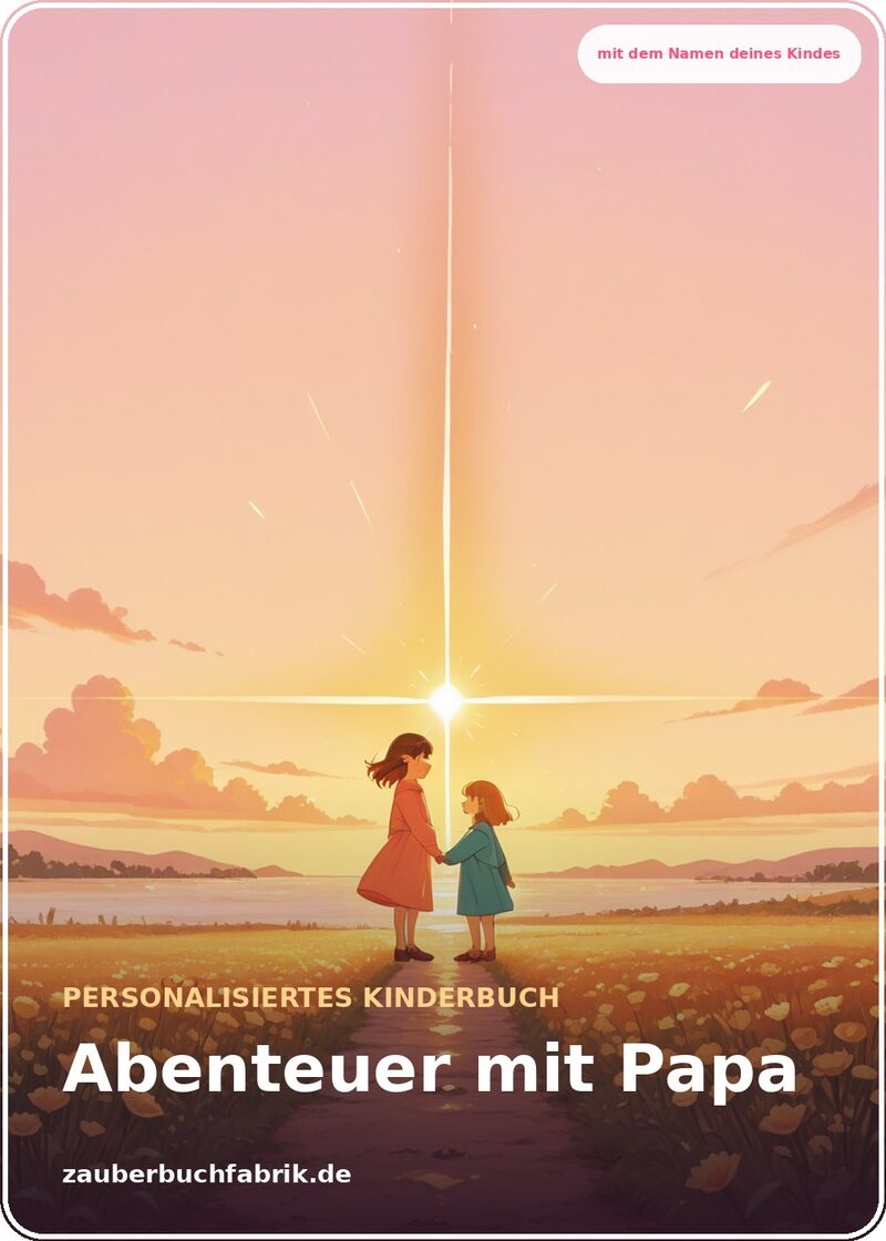 Abenteuer mit Papa - Personalisiertes Kinderbuch Cover | Zauberbuchfabrik