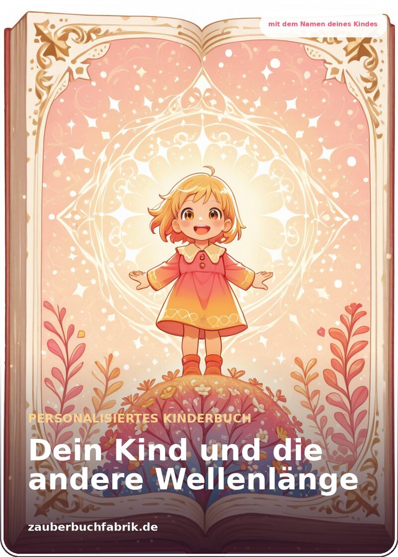 Die andere Wellenlänge - Autismus erklärt - Personalisiertes Kinderbuch Cover | Zauberbuchfabrik