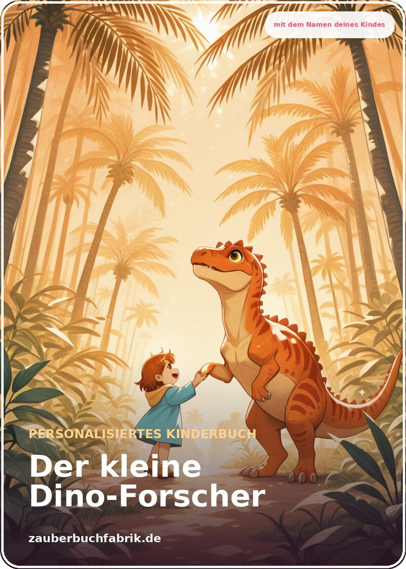 Der kleine Dino-Forscher - Personalisiertes Kinderbuch | Zauberbuchfabrik