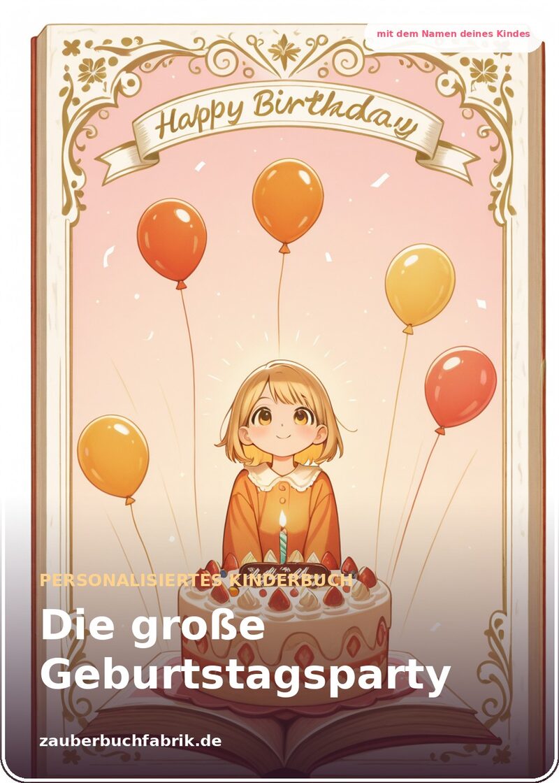 Die große Geburtstagsparty - Personalisiertes Kinderbuch | Zauberbuchfabrik