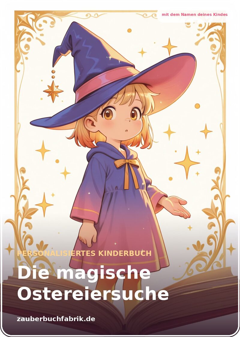 Die magische Ostereiersuche - Personalisiertes Kinderbuch Cover | Zauberbuchfabrik