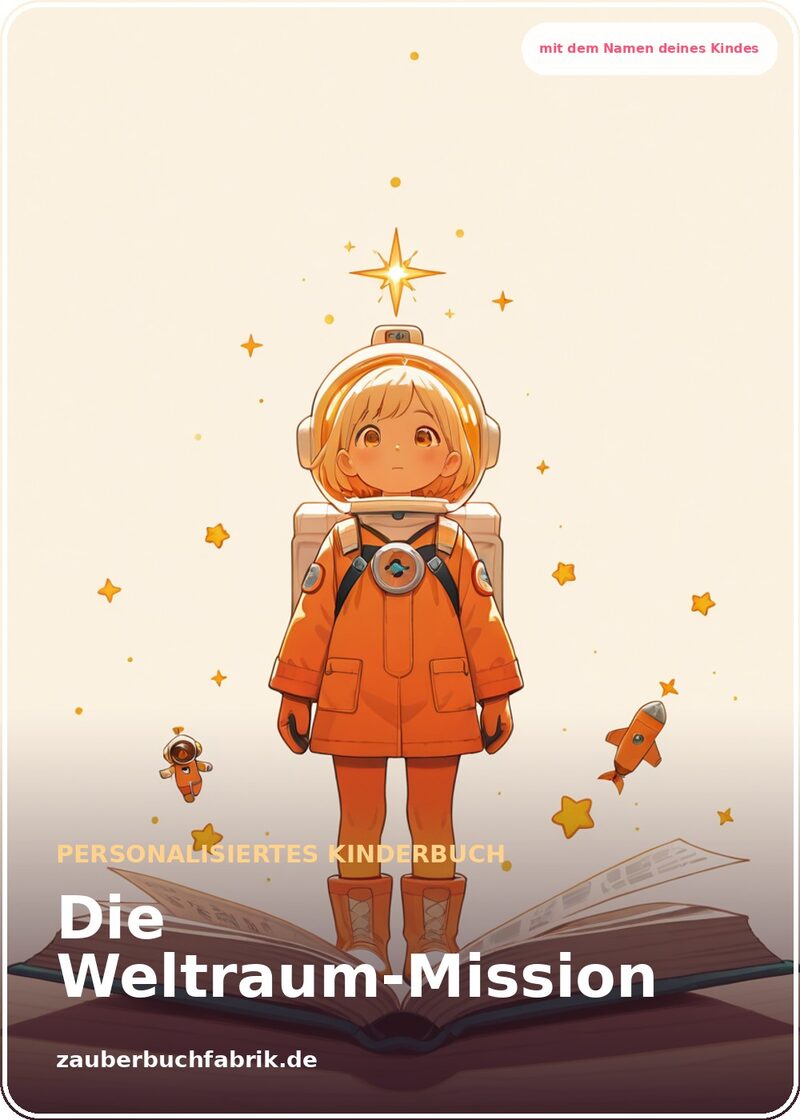 Die Weltraum-Mission - Personalisiertes Kinderbuch | Zauberbuchfabrik