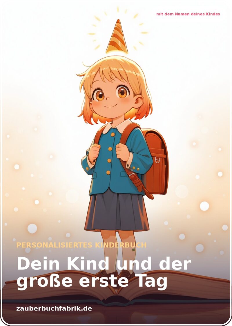 Mein großer Tag - Erster Tag in Schule/Kindergarten - Personalisiertes Kinderbuch | Zauberbuchfabrik