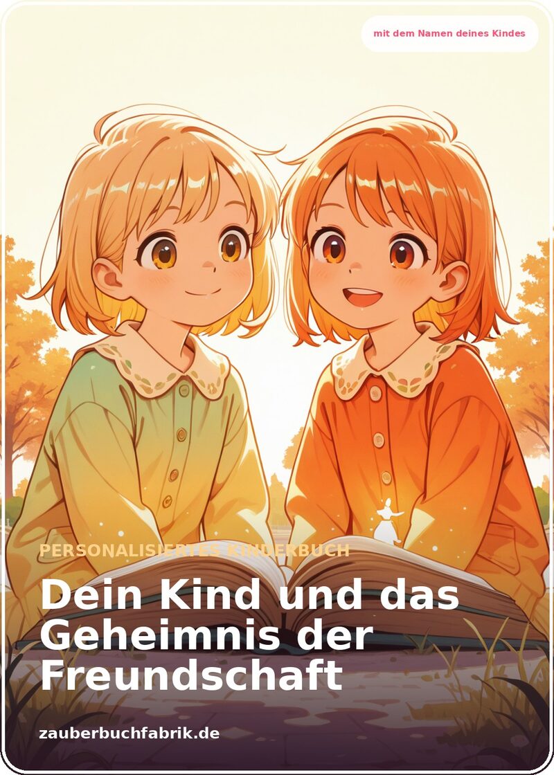 Freunde fürs Leben - Freundschaft finden und halten - Personalisiertes Kinderbuch Cover | Zauberbuchfabrik