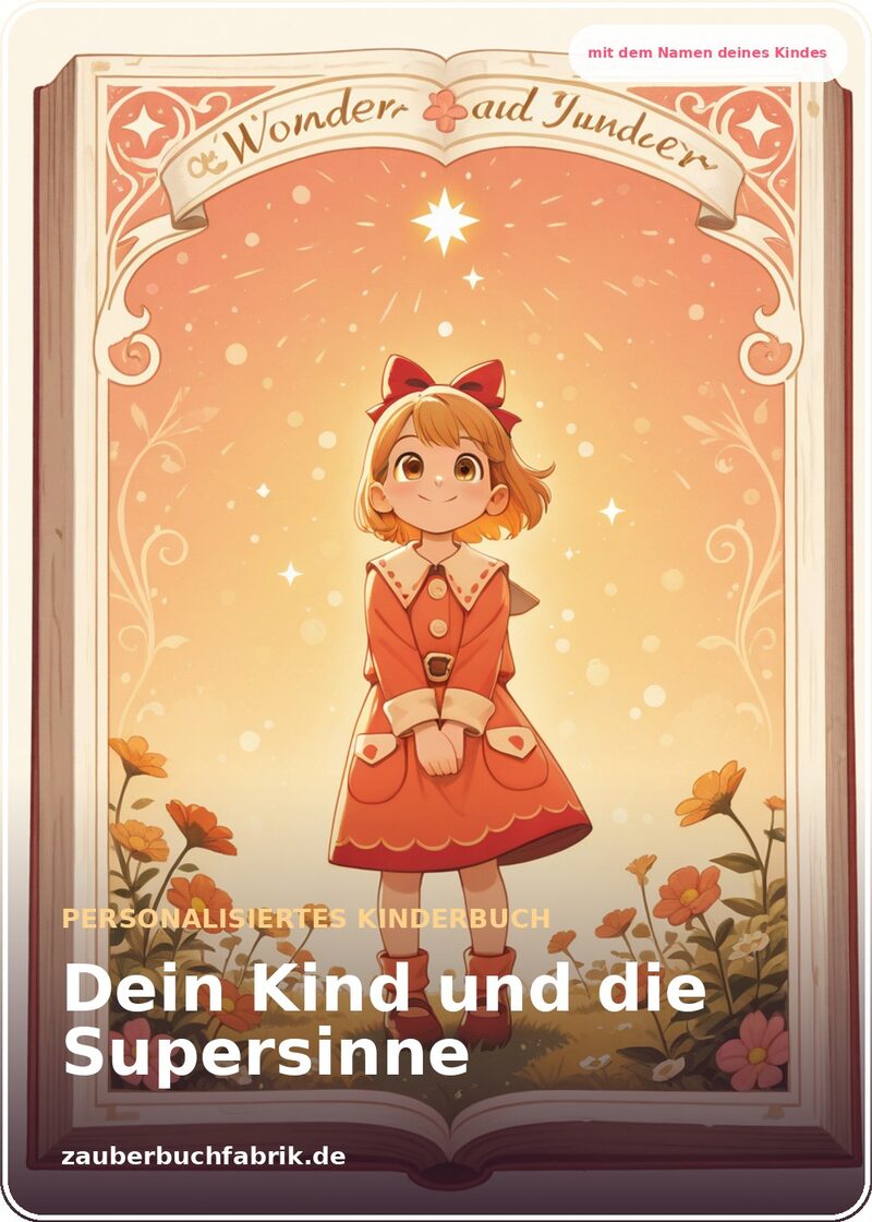 Die Supersinne - Hochsensibilität erklärt - Personalisiertes Kinderbuch Cover | Zauberbuchfabrik