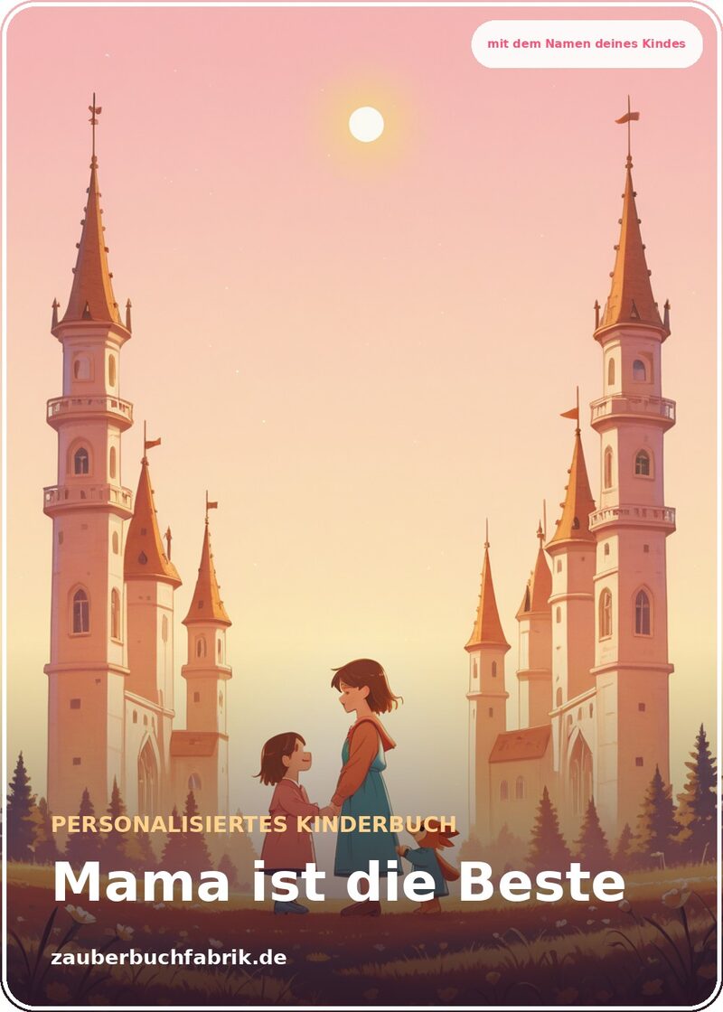 Mama ist die Beste - Personalisiertes Kinderbuch Cover | Zauberbuchfabrik