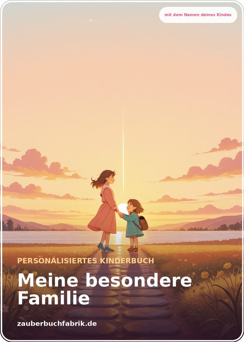 Meine besondere Familie - Personalisiertes Kinderbuch Cover | Zauberbuchfabrik
