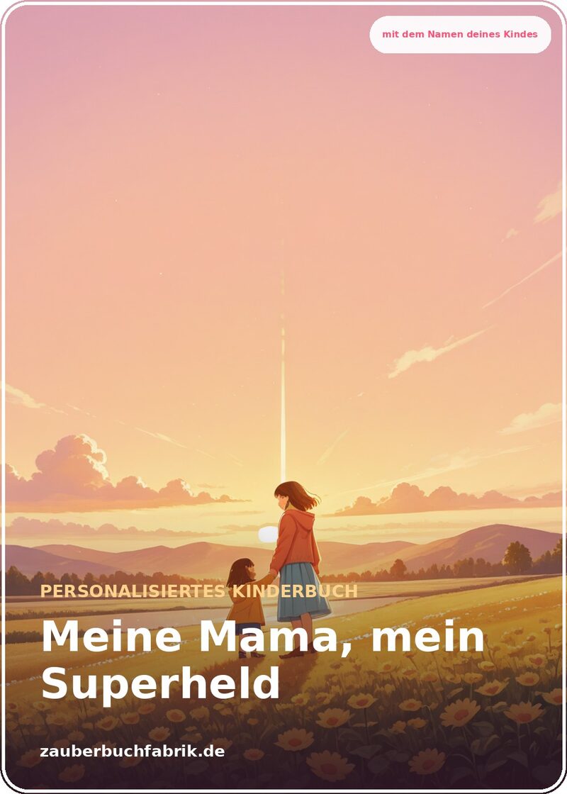 Meine Mama, mein Superheld - Personalisiertes Kinderbuch Cover | Zauberbuchfabrik