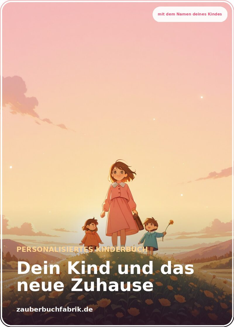 Das neue Zuhause - Pflegefamilie - Personalisiertes Kinderbuch Cover | Zauberbuchfabrik