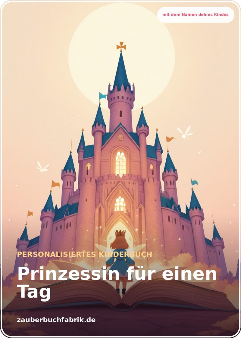 Prinzessin für einen Tag - Personalisiertes Kinderbuch | Zauberbuchfabrik
