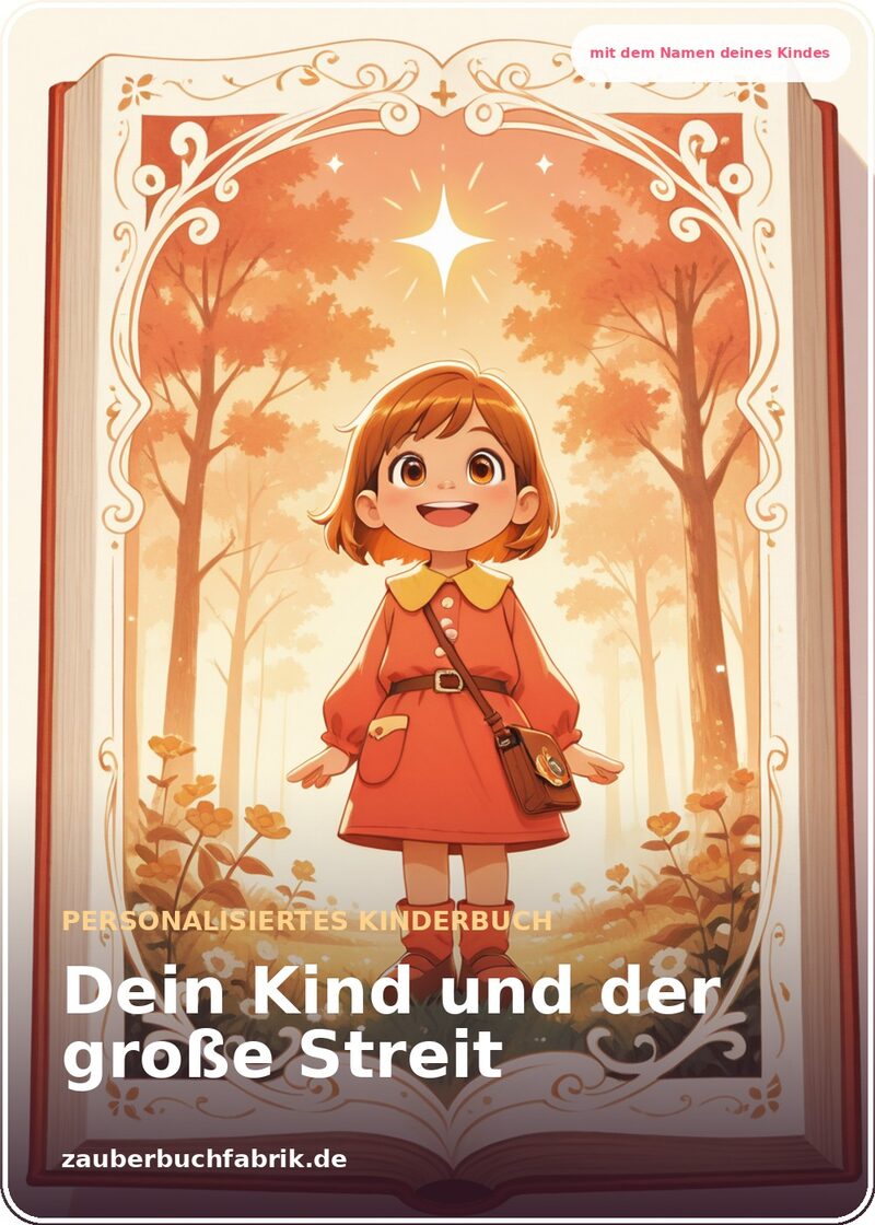 Streit und wieder gut - Versöhnung lernen - Personalisiertes Kinderbuch Cover | Zauberbuchfabrik