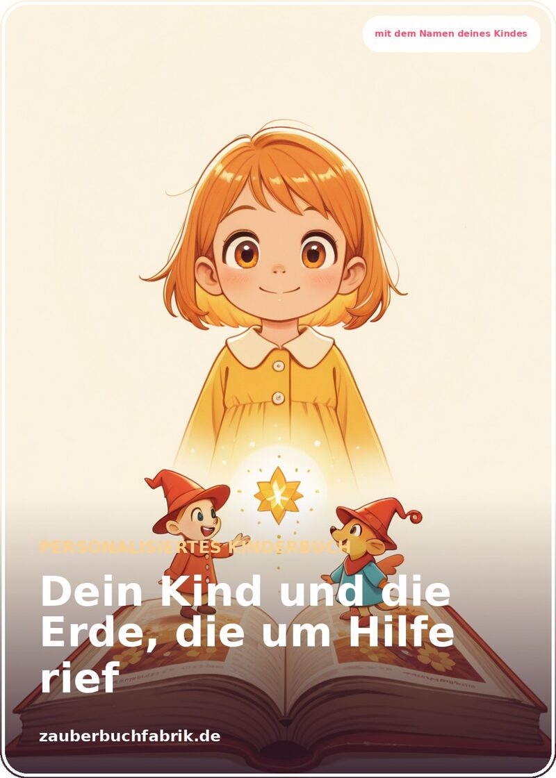 Die Erde, die um Hilfe rief - Umwelt & Nachhaltigkeit - Personalisiertes Kinderbuch Cover | Zauberbuchfabrik